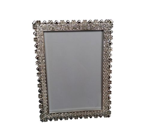PORTAFOTO METALLO E STRASS