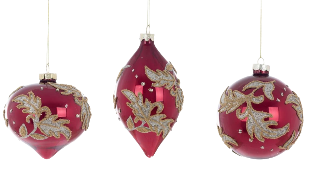 DECORAZIONE NATALIZIA IN VETRO