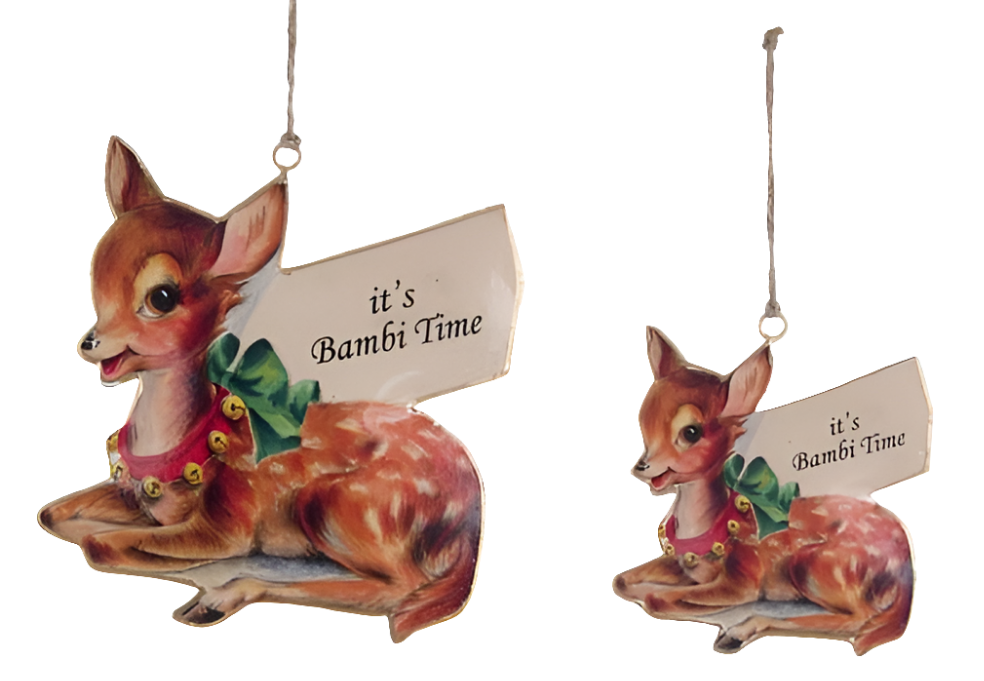 DECORAZIONE BAMBI IN LATTA