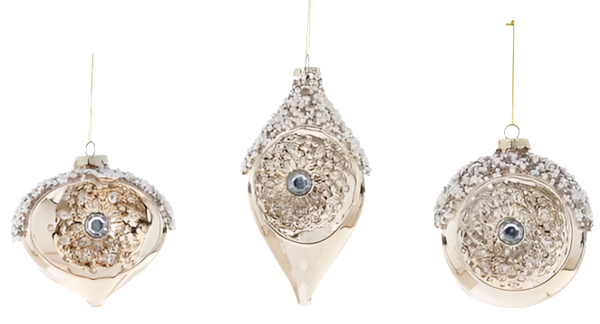 DECORAZIONE NATALIZIA IN VETRO