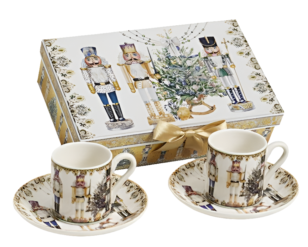 Set tazzine da caffè a tema Schiaccianoci