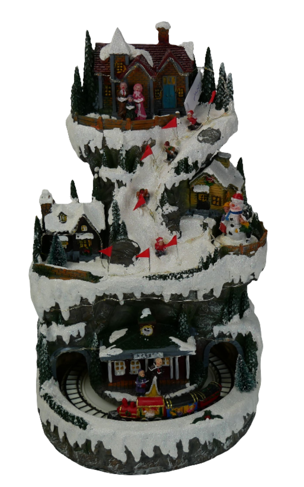 VILLAGGIO DI MONTAGNA ILLUMINATO