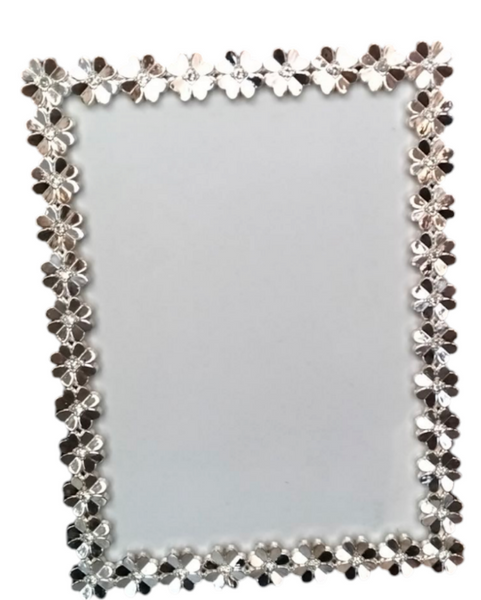 PORTAFOTO IN METALLO E STRASS