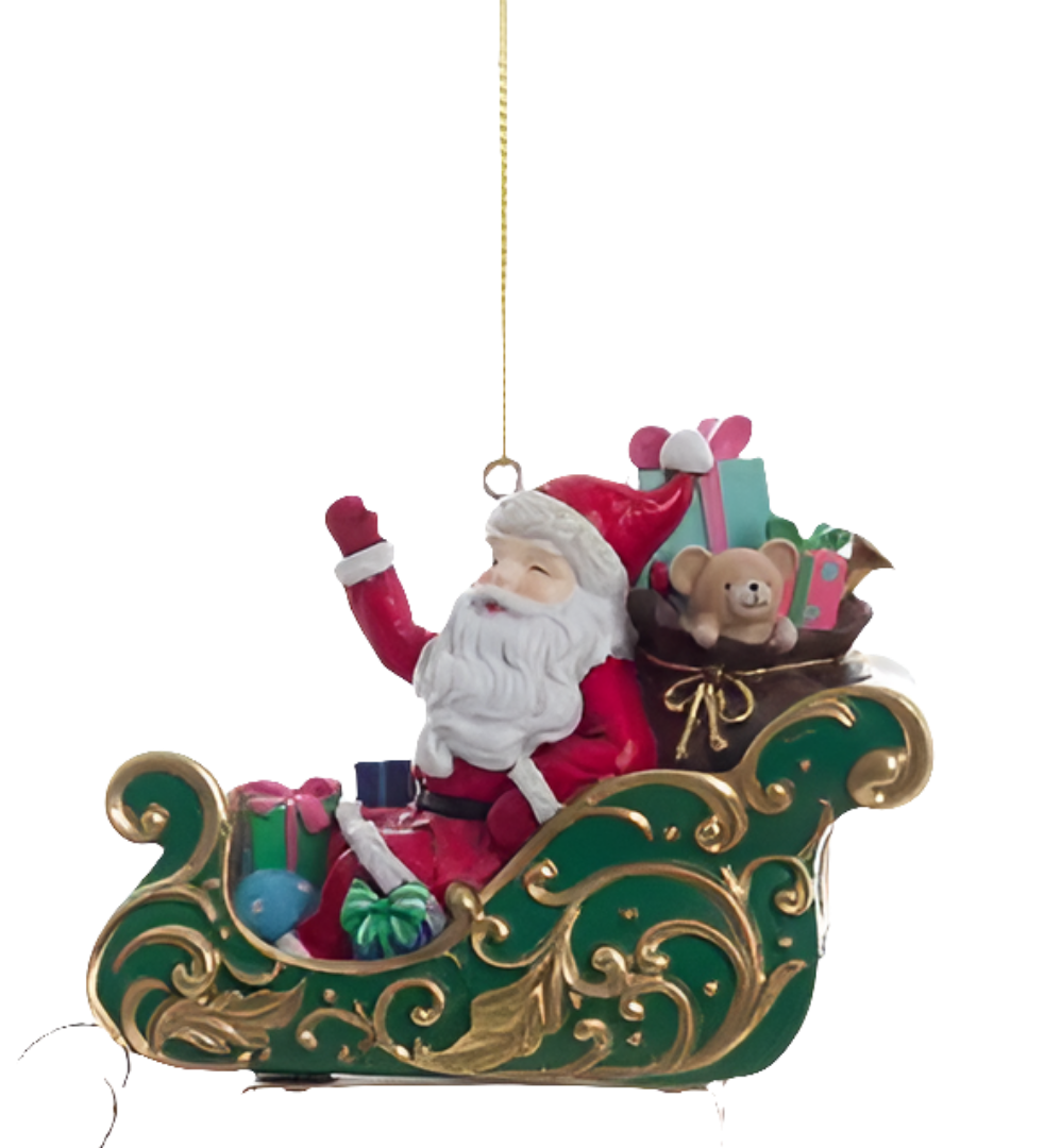 SLITTA DI BABBO NATALE DA APPENDERE