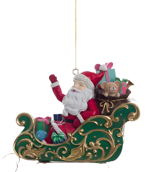 SLITTA DI BABBO NATALE DA APPENDERE