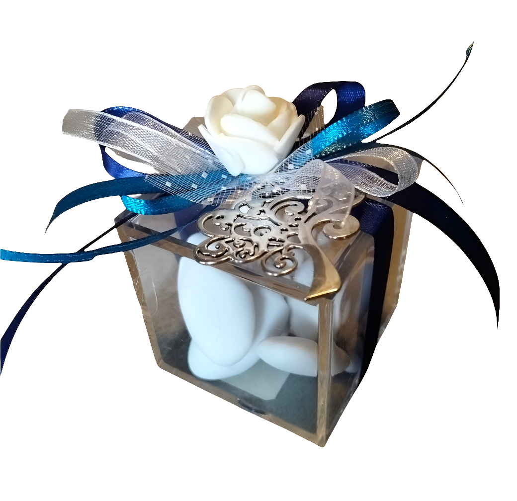 BOMBONIERA CUBO PLEXIGLAS