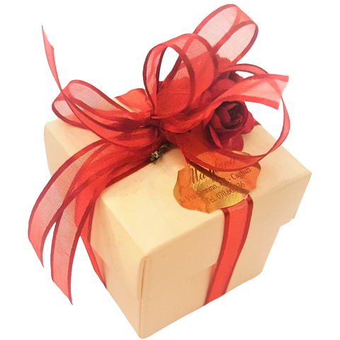 BOMBONIERA SCATOLA CON ROSE ROSSE