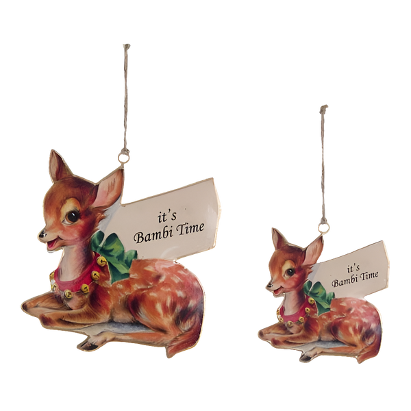 DECORAZIONE BAMBI IN LATTA