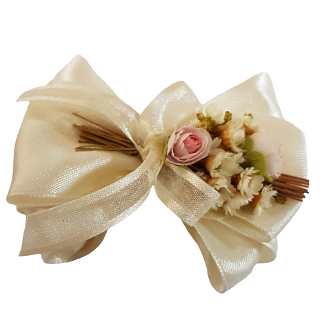 BOMBONIERA FIOCCO CON ROSE E GLIXIA