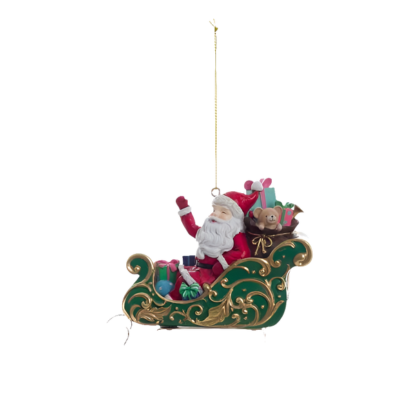 SLITTA DI BABBO NATALE DA APPENDERE