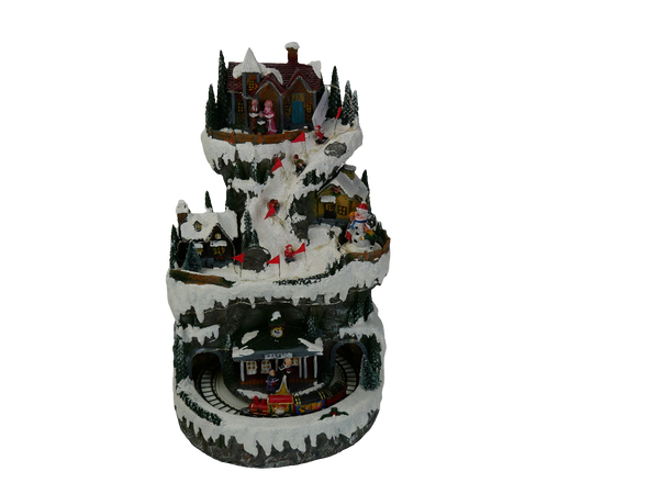 VILLAGGIO DI MONTAGNA ILLUMINATO