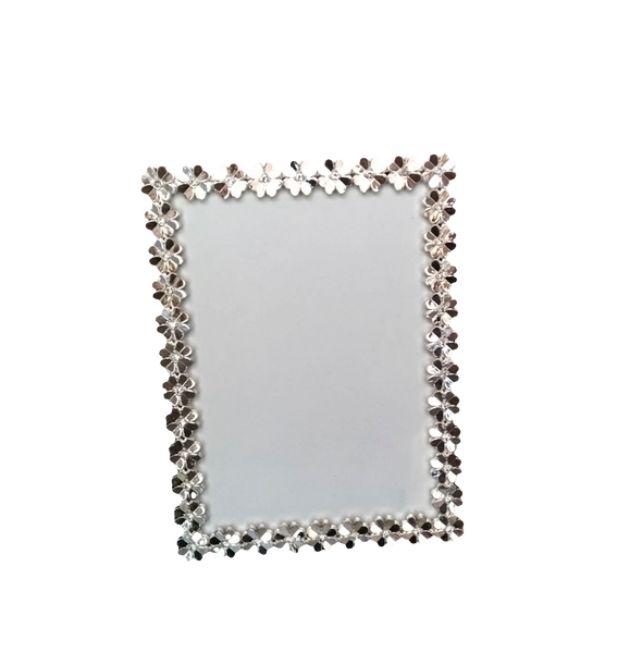 PORTAFOTO IN METALLO E STRASS