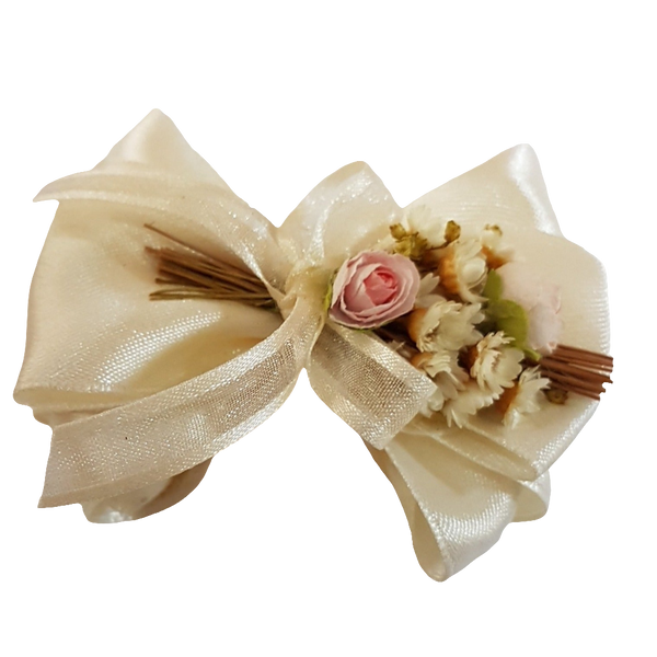 BOMBONIERA FIOCCO CON ROSE E GLIXIA