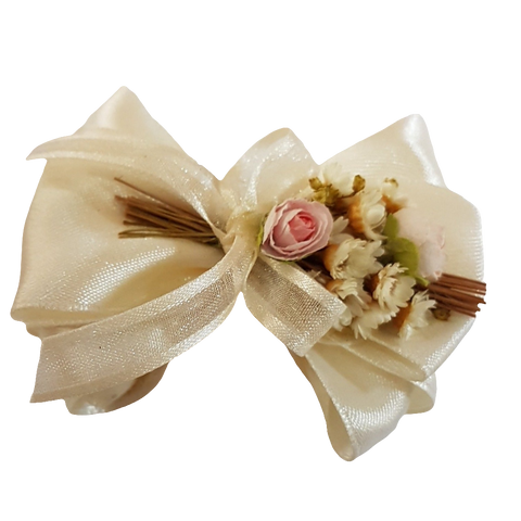 BOMBONIERA FIOCCO CON ROSE E GLIXIA