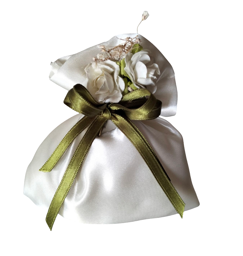 BOMBONIERA SACCHETTO ROSE
