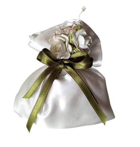 BOMBONIERA SACCHETTO ROSE
