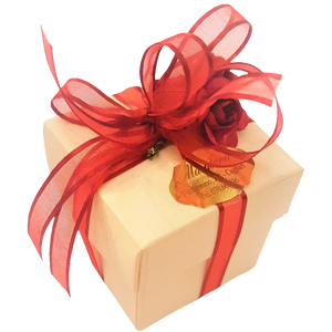 BOMBONIERA SCATOLA CON ROSE ROSSE