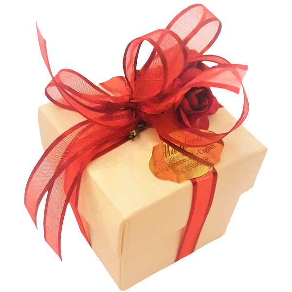 BOMBONIERA SCATOLA CON ROSE ROSSE