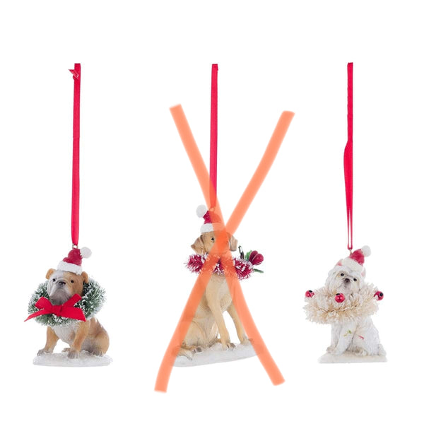 DECORAZIONE NATALIZIA CANI