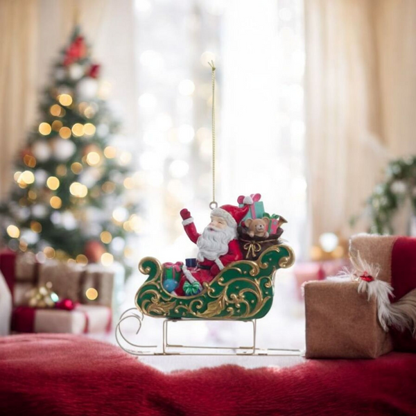 SLITTA DI BABBO NATALE DA APPENDERE