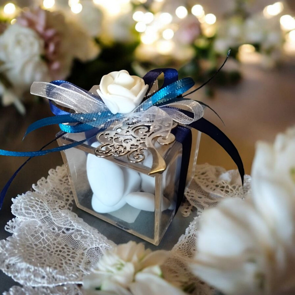 BOMBONIERA CUBO PLEXIGLAS