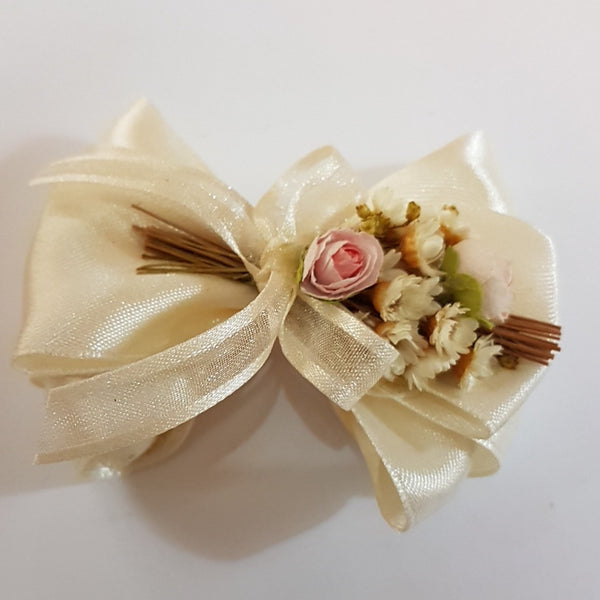 BOMBONIERA FIOCCO CON ROSE E GLIXIA