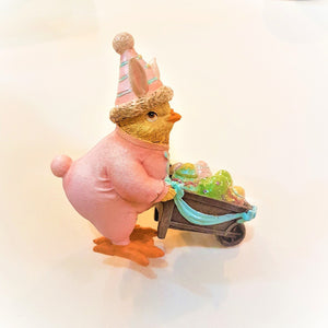 PULCINO PASQUALE CON CARRETTO