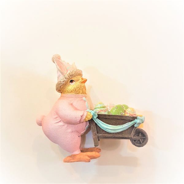 PULCINO PASQUALE CON CARRETTO