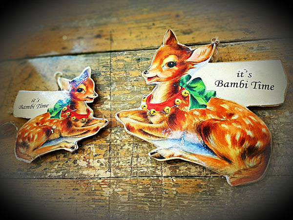 DECORAZIONE BAMBI IN LATTA