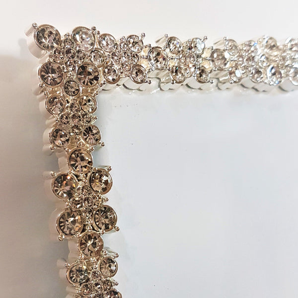 PORTA FOTO IN METALLO E STRASS