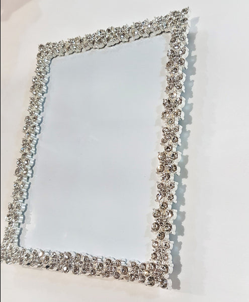 PORTA FOTO IN METALLO E STRASS