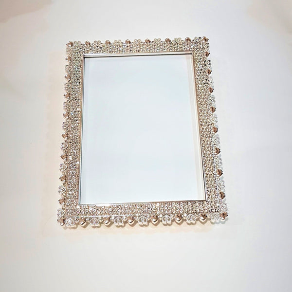 PORTAFOTO METALLO E STRASS