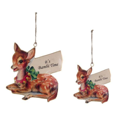 DECORAZIONE BAMBI IN LATTA